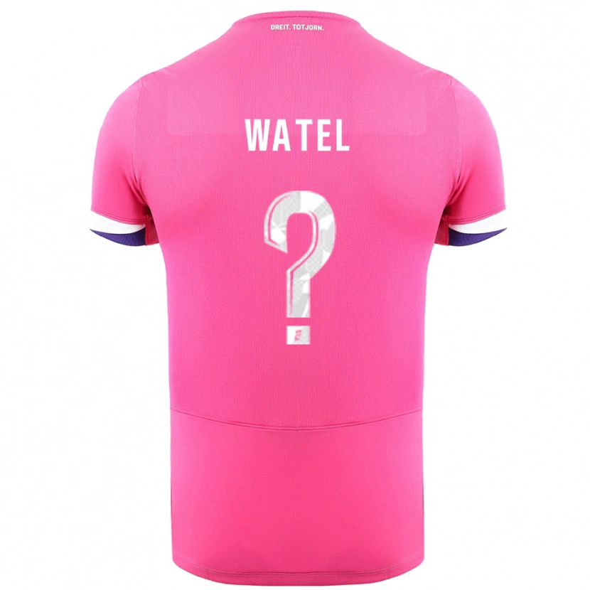 Danxen Damen Kylian Watel #0 Rosa Weiß Auswärtstrikot Trikot 2025/26 T-Shirt