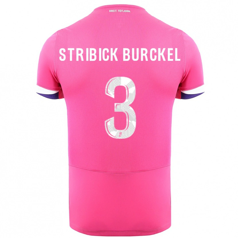 Danxen Damen Laetitia Stribick-Burckel #3 Rosa Weiß Auswärtstrikot Trikot 2025/26 T-Shirt