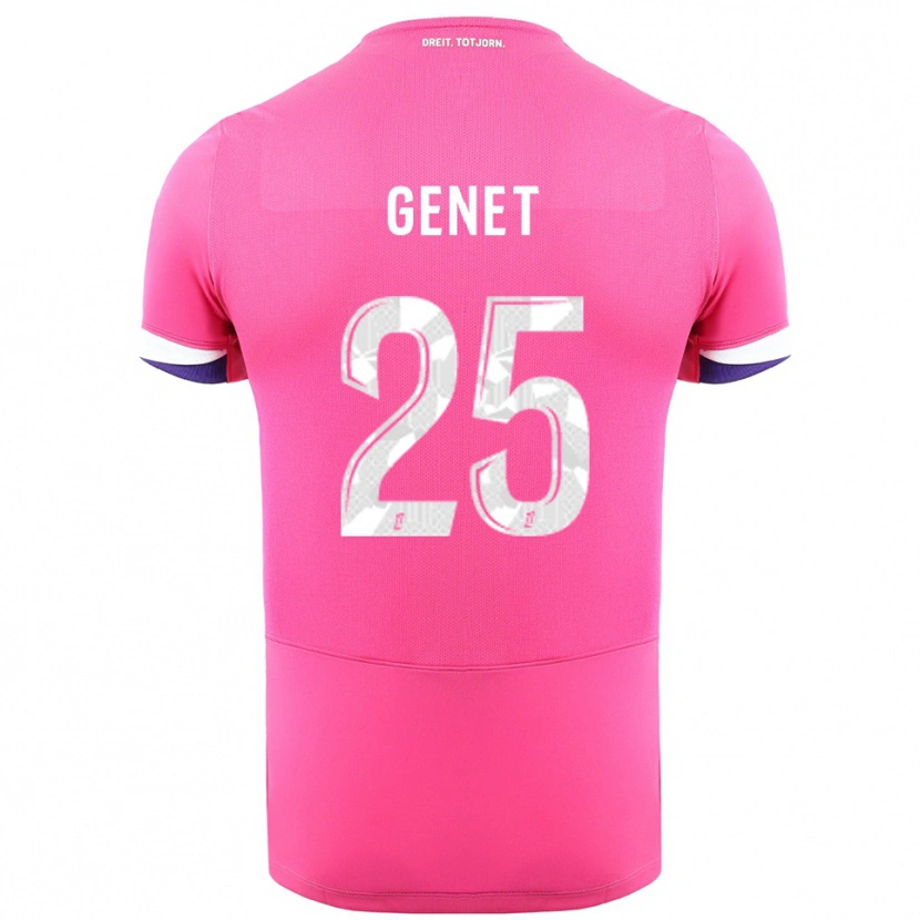 Danxen Damen Marine Genet #25 Rosa Weiß Auswärtstrikot Trikot 2025/26 T-Shirt