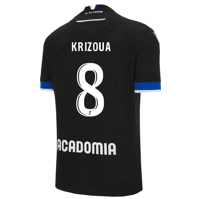 Danxen Damen Alvin Krizoua #8 Schwarz Weiß Auswärtstrikot Trikot 2025/26 T-Shirt