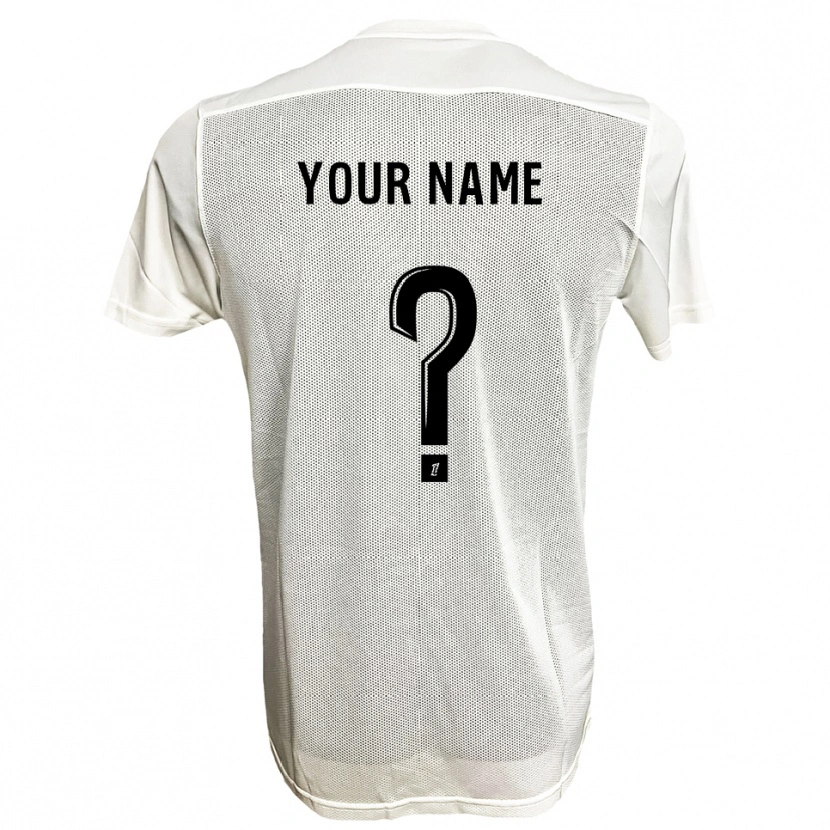 Danxen Damen Ihren Namen #0 Schwarz Weiß Auswärtstrikot Trikot 2025/26 T-Shirt