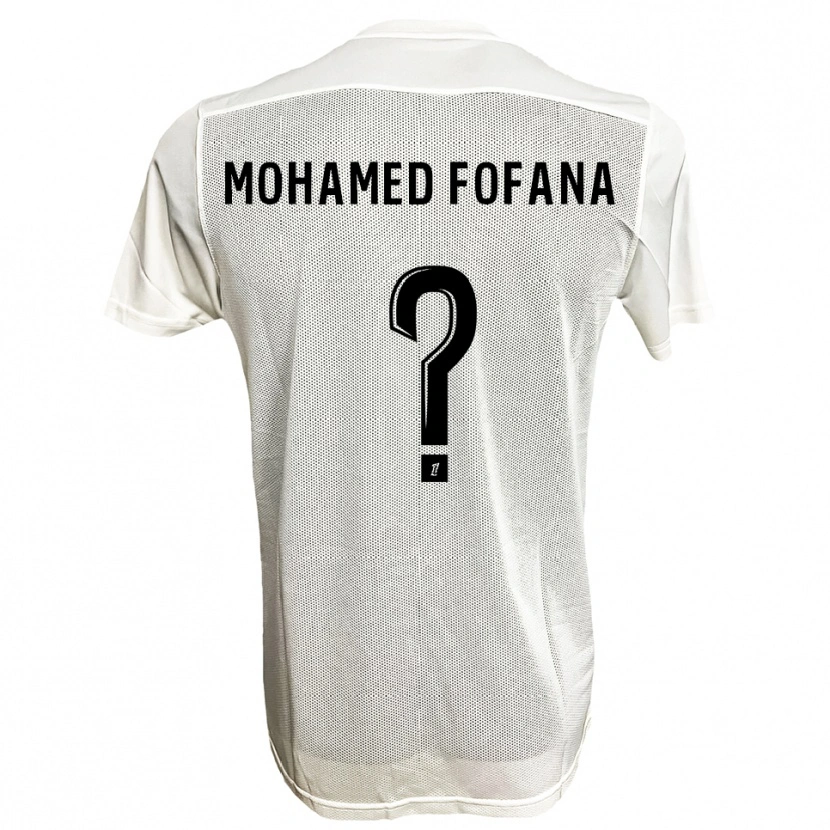 Danxen Damen Yanis Mohamed Fofana #0 Schwarz Weiß Auswärtstrikot Trikot 2025/26 T-Shirt