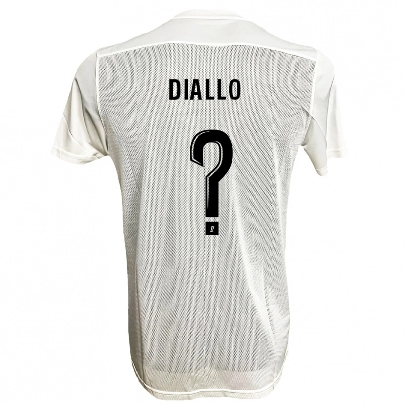 Danxen Damen Mamadou Diallo #0 Schwarz Weiß Auswärtstrikot Trikot 2025/26 T-Shirt