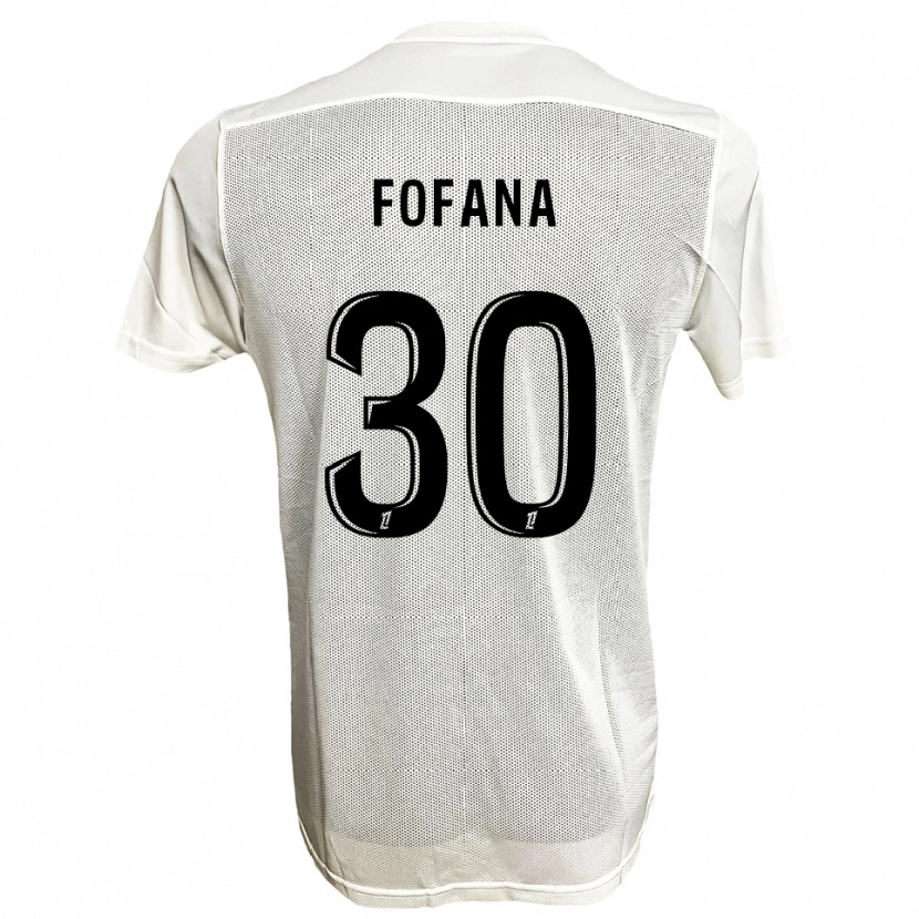 Danxen Damen Yahia Fofana #30 Schwarz Weiß Auswärtstrikot Trikot 2025/26 T-Shirt