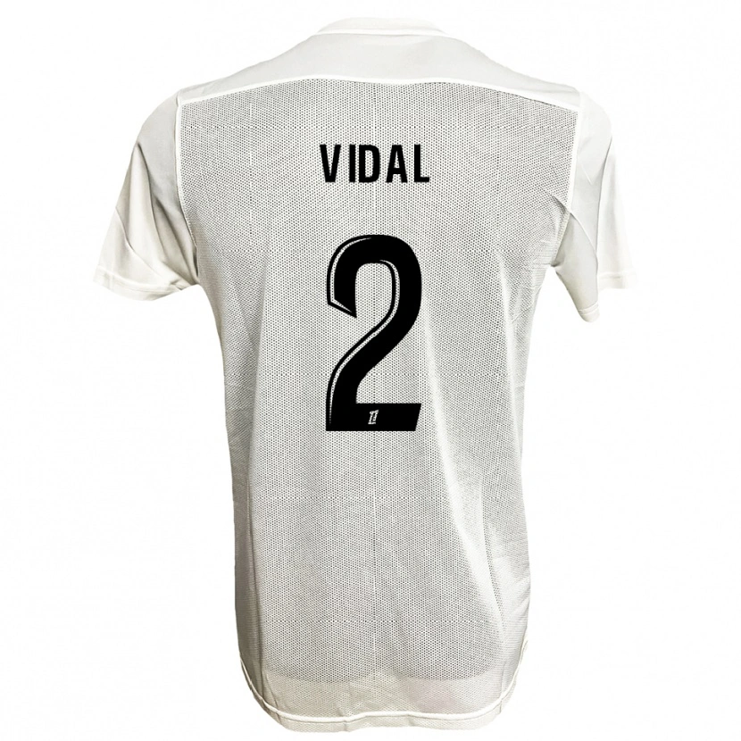 Danxen Damen Abdaiyaan Vidal #2 Schwarz Weiß Auswärtstrikot Trikot 2025/26 T-Shirt