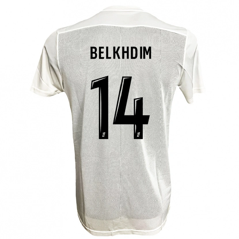 Danxen Damen Yassin Belkhdim #14 Schwarz Weiß Auswärtstrikot Trikot 2025/26 T-Shirt