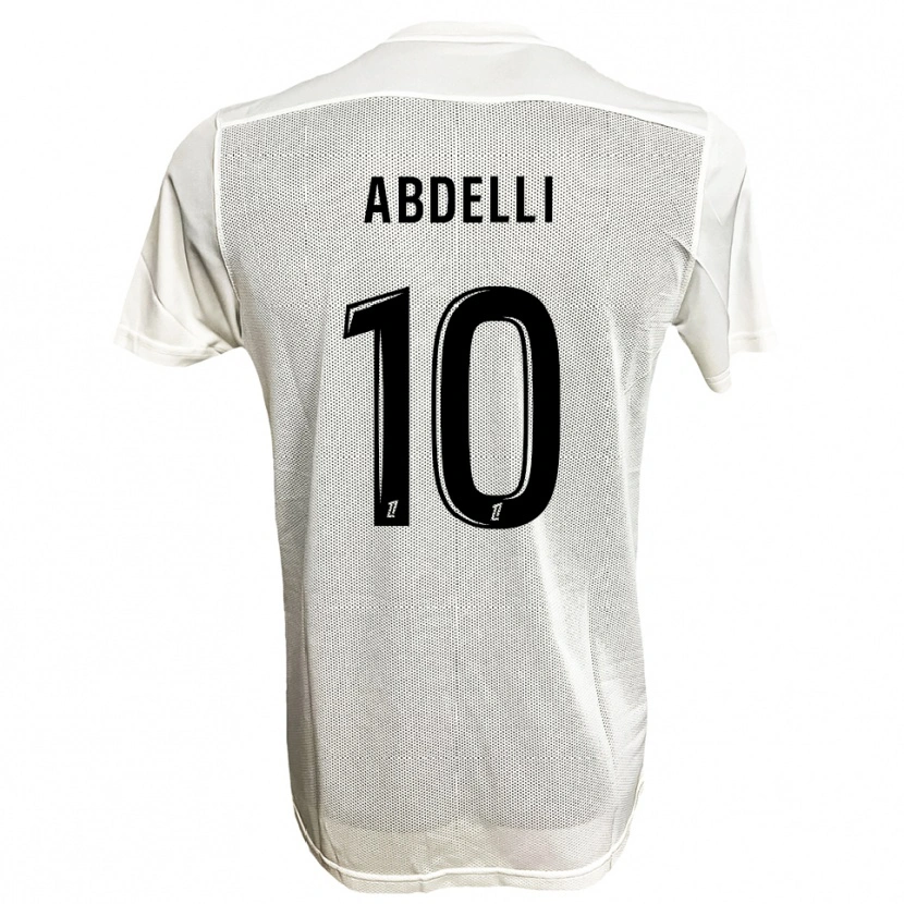 Danxen Damen Himad Abdelli #10 Schwarz Weiß Auswärtstrikot Trikot 2025/26 T-Shirt