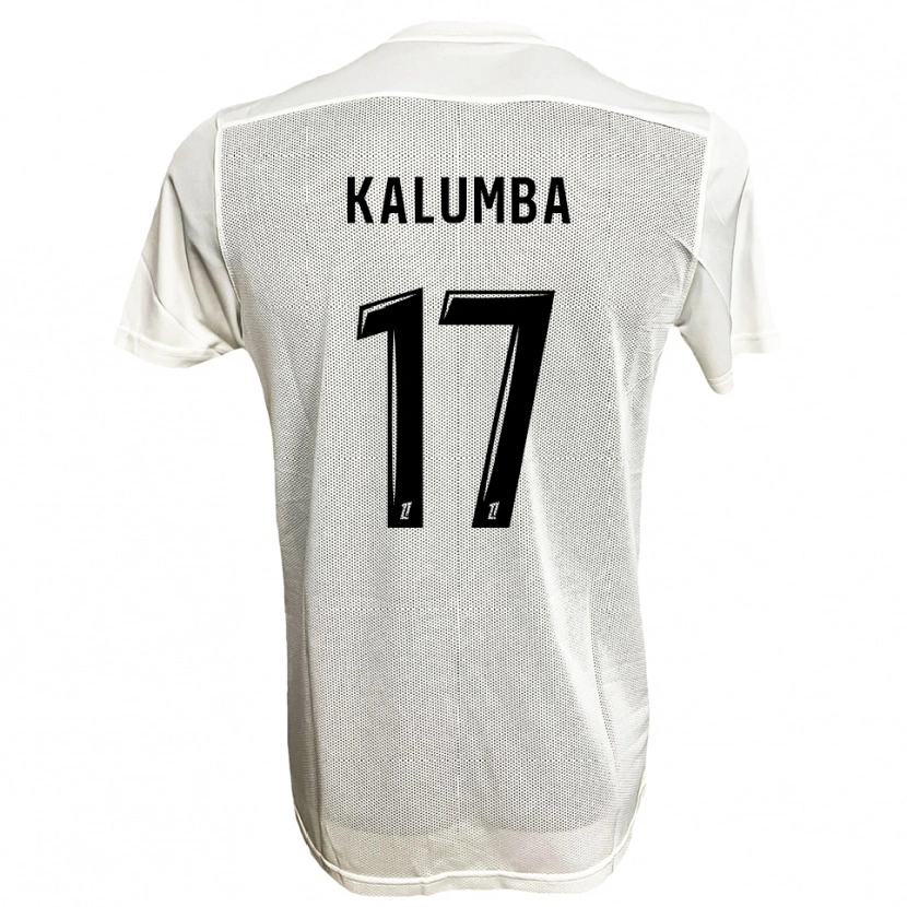Danxen Damen Justin Kalumba #17 Schwarz Weiß Auswärtstrikot Trikot 2025/26 T-Shirt