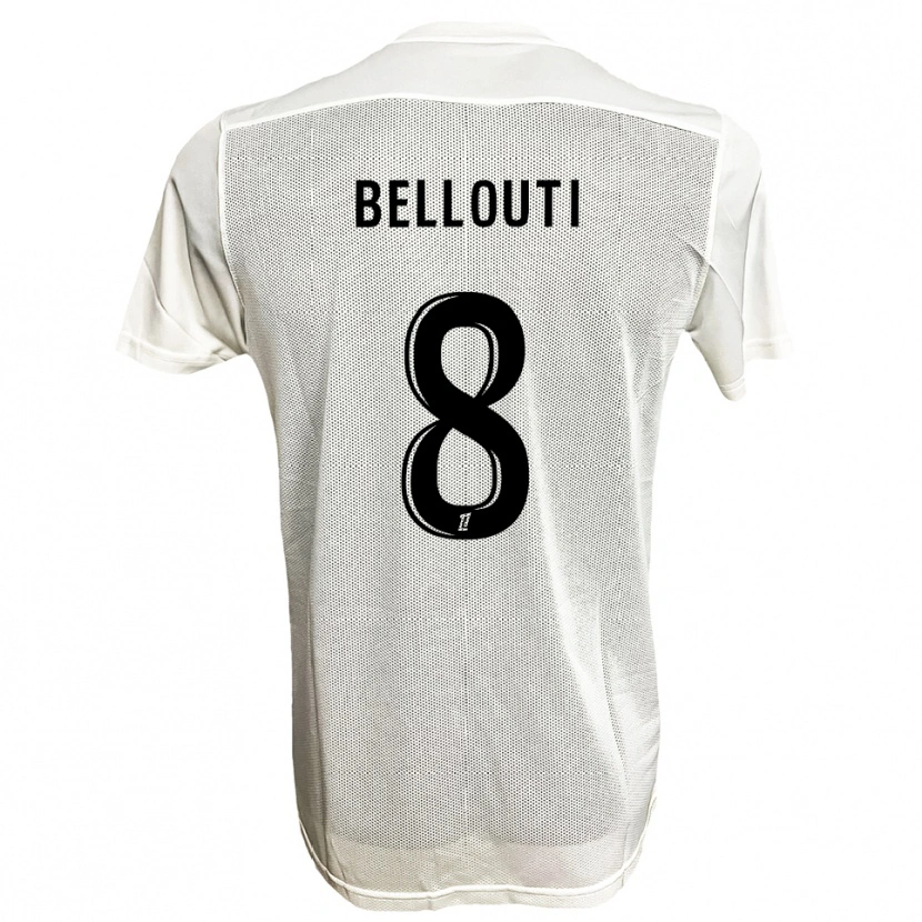Danxen Damen Enzo Bellouti #8 Schwarz Weiß Auswärtstrikot Trikot 2025/26 T-Shirt