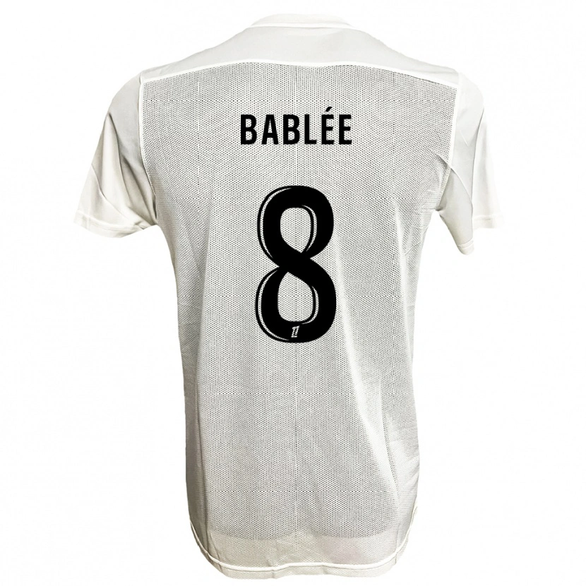 Danxen Damen Alix Bablée #8 Schwarz Weiß Auswärtstrikot Trikot 2025/26 T-Shirt
