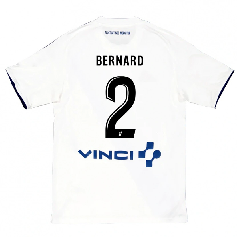 Danxen Damen Sacha Bernard #2 Weiß Blau Auswärtstrikot Trikot 2025/26 T-Shirt