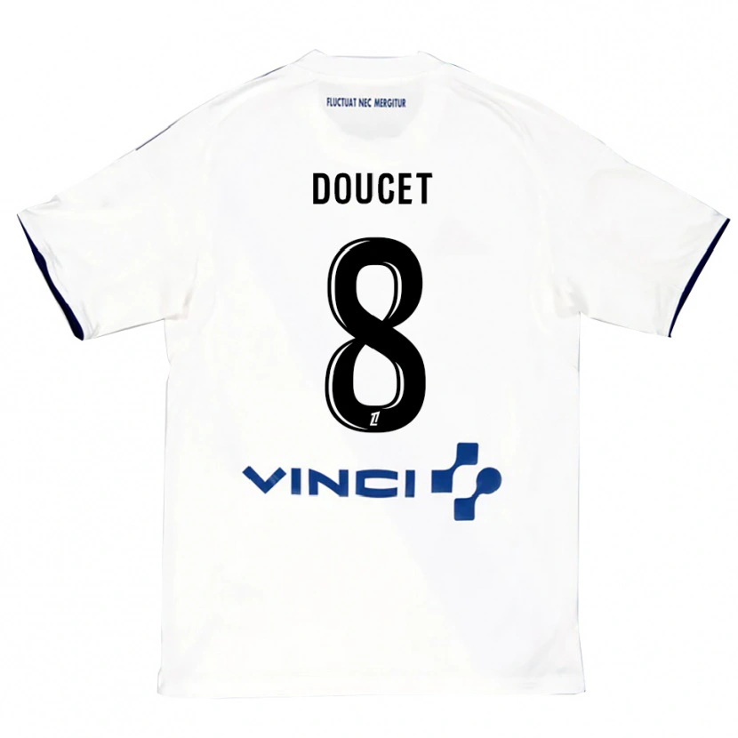 Danxen Damen Lohann Doucet #8 Weiß Blau Auswärtstrikot Trikot 2025/26 T-Shirt