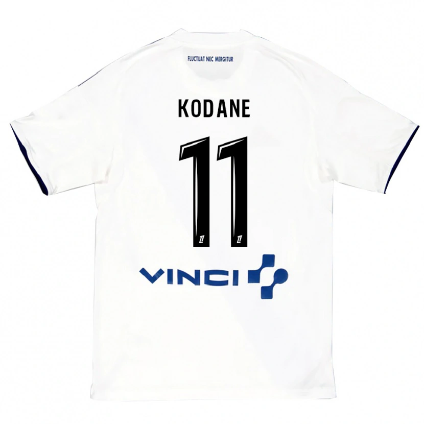 Danxen Damen Lionel Kodane #11 Weiß Blau Auswärtstrikot Trikot 2025/26 T-Shirt