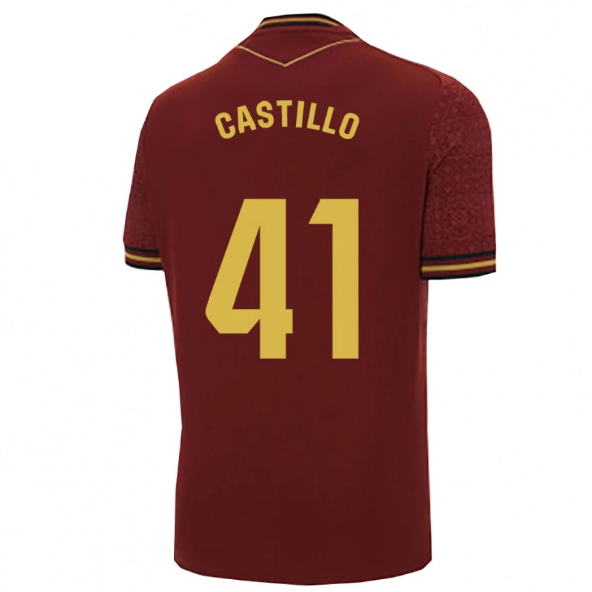 Danxen Damen Francis Castillo #41 Burgunderrot Gold Auswärtstrikot Trikot 2025/26 T-Shirt
