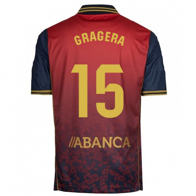 Danxen Damen José Gragera #15 Rot Marine Auswärtstrikot Trikot 2025/26 T-Shirt