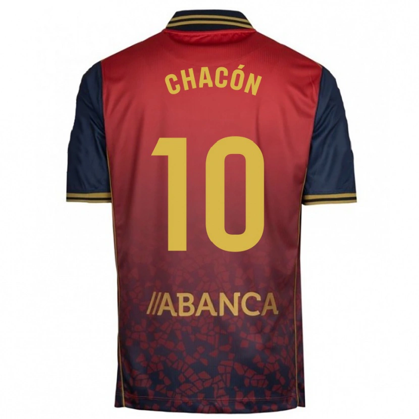 Danxen Damen Luis Chacón #10 Rot Marine Auswärtstrikot Trikot 2025/26 T-Shirt