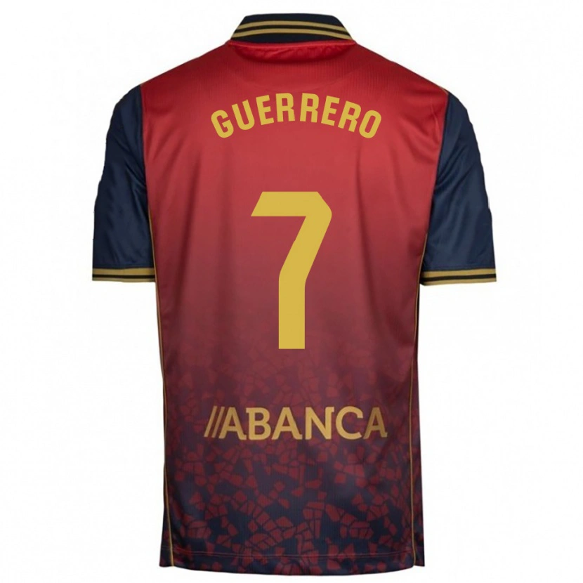 Danxen Damen Adrián Guerrero #7 Rot Marine Auswärtstrikot Trikot 2025/26 T-Shirt