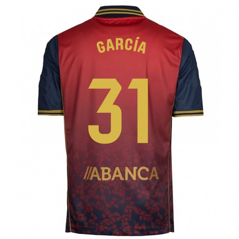 Danxen Damen Pablo García #31 Rot Marine Auswärtstrikot Trikot 2025/26 T-Shirt