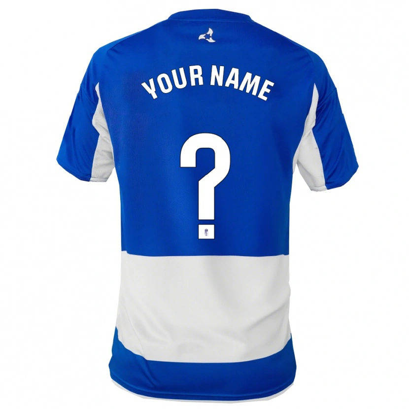 Danxen Damen Ihren Namen #0 Blau Weiß Auswärtstrikot Trikot 2025/26 T-Shirt