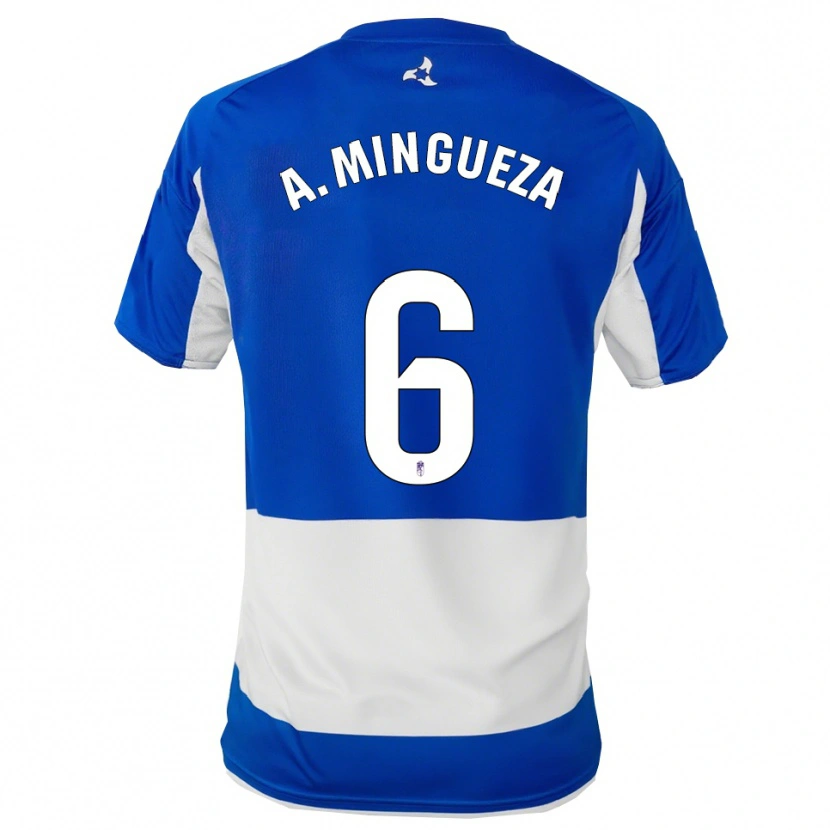 Danxen Damen Ariadna Mingueza Garcia #6 Blau Weiß Auswärtstrikot Trikot 2025/26 T-Shirt