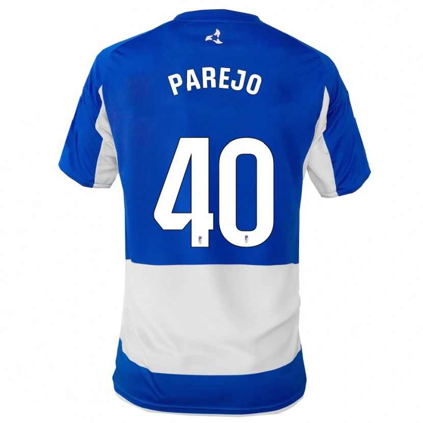 Danxen Damen Jesús Parejo #40 Blau Weiß Auswärtstrikot Trikot 2025/26 T-Shirt