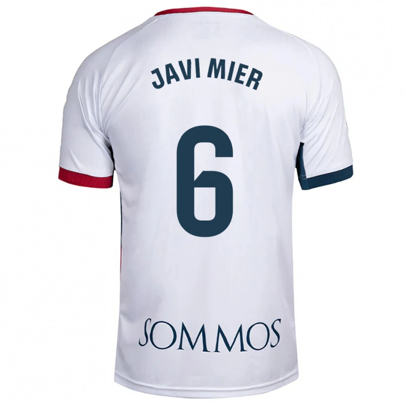 Danxen Damen Javi Mier #6 Weiß Rot Auswärtstrikot Trikot 2025/26 T-Shirt