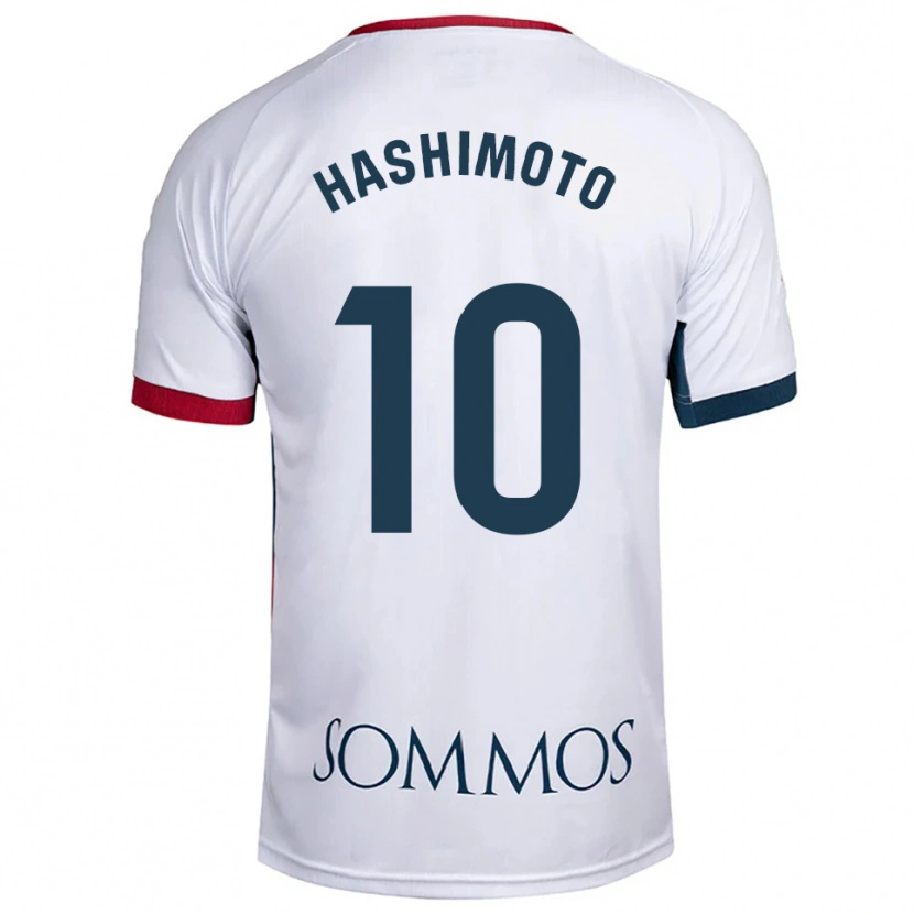 Danxen Damen Kento Hashimoto #10 Weiß Rot Auswärtstrikot Trikot 2025/26 T-Shirt
