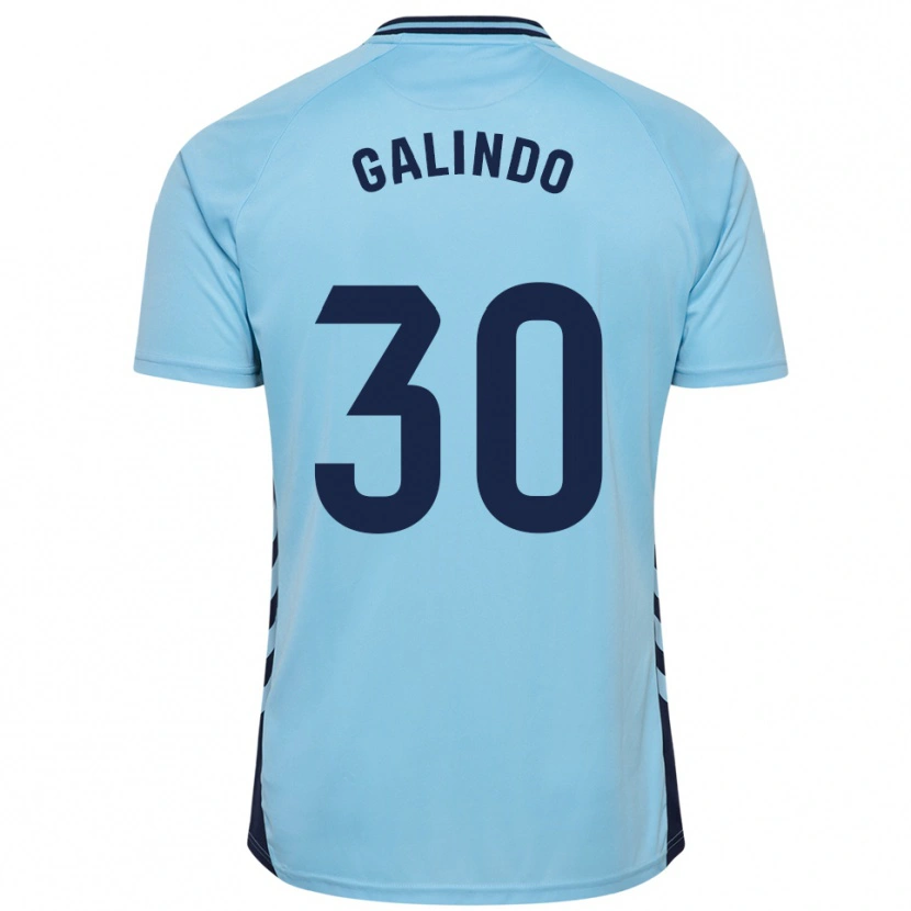 Danxen Damen Cristian Galindo #30 Himmelblau Auswärtstrikot Trikot 2025/26 T-Shirt