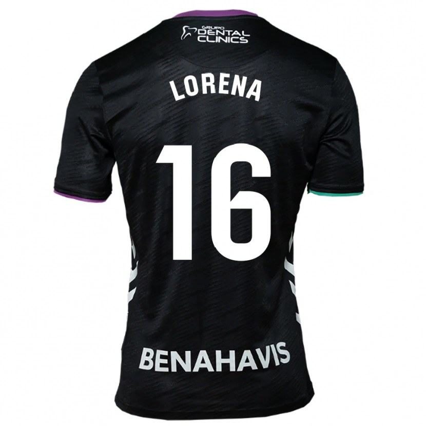 Danxen Damen Lorena Herrera De Miguel #16 Schwarz Lila Grün Auswärtstrikot Trikot 2025/26 T-Shirt