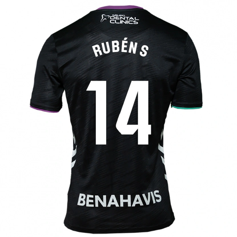 Danxen Damen Rubén Sánchez #14 Schwarz Lila Grün Auswärtstrikot Trikot 2025/26 T-Shirt