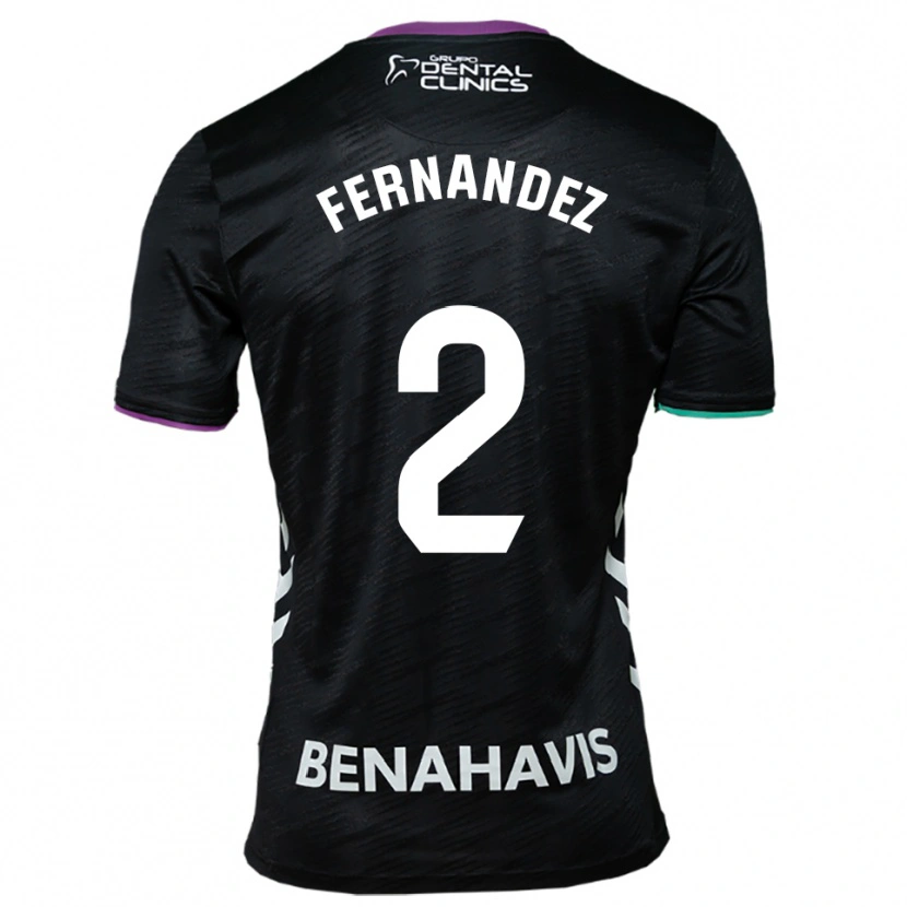Danxen Damen Aron Neqach Fernández #2 Schwarz Lila Grün Auswärtstrikot Trikot 2025/26 T-Shirt