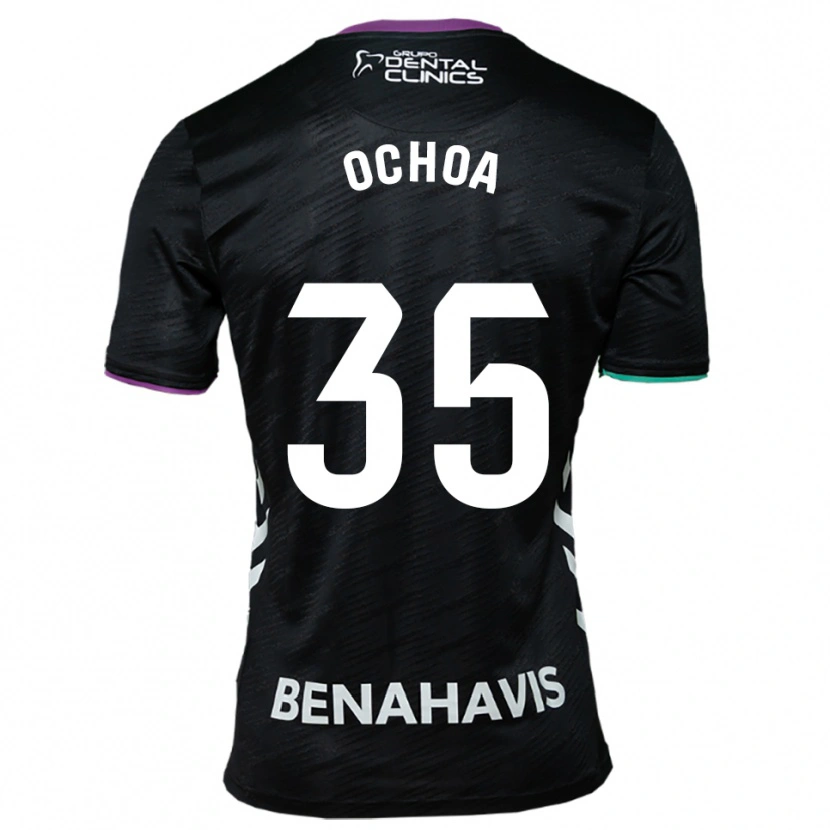 Danxen Damen Aarón Ochoa #35 Schwarz Lila Grün Auswärtstrikot Trikot 2025/26 T-Shirt