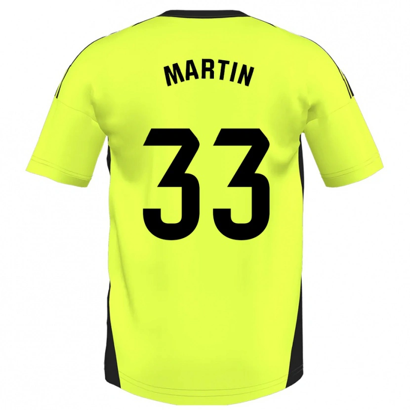 Danxen Damen Aarón Martin #33 Fluoreszierendes Gelb Auswärtstrikot Trikot 2025/26 T-Shirt