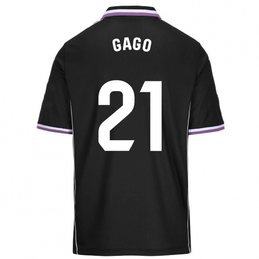 Danxen Damen Lucía Gago Sánchez #21 Lila Schwarz Auswärtstrikot Trikot 2025/26 T-Shirt