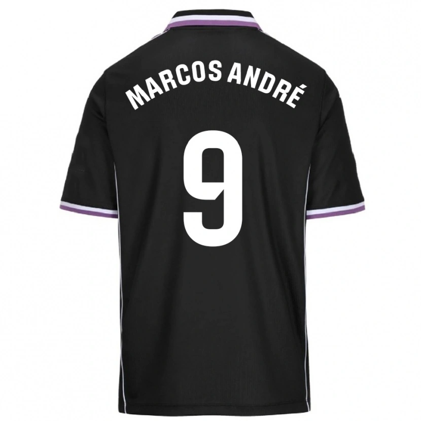 Danxen Damen Marcos André #9 Lila Schwarz Auswärtstrikot Trikot 2025/26 T-Shirt
