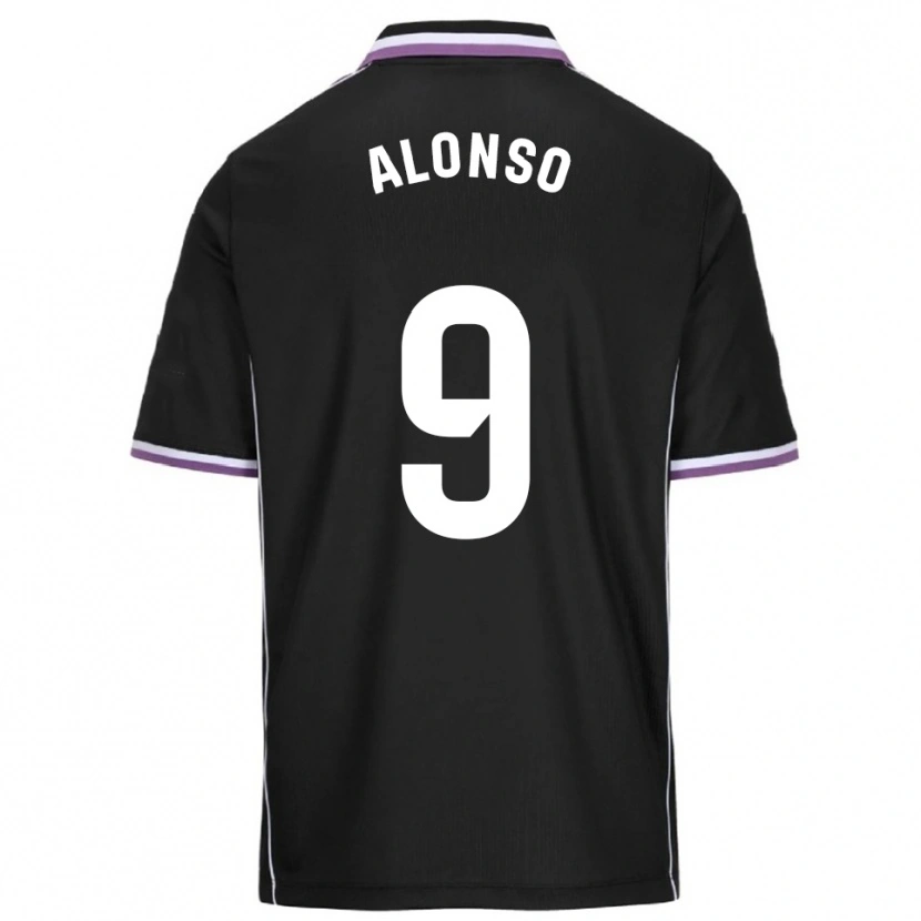 Danxen Damen María Alonso Hidalgo #9 Lila Schwarz Auswärtstrikot Trikot 2025/26 T-Shirt