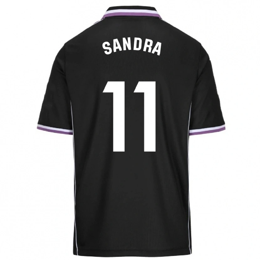 Danxen Damen Sandra Luengo González #11 Lila Schwarz Auswärtstrikot Trikot 2025/26 T-Shirt