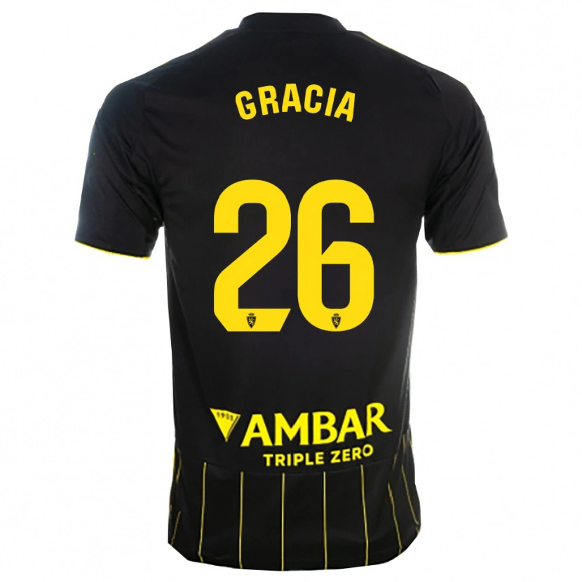 Danxen Damen Gori Gracia #26 Schwarz Gelb Auswärtstrikot Trikot 2025/26 T-Shirt