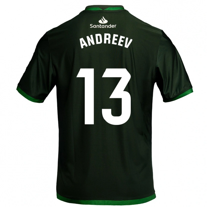 Danxen Damen Plamen Andreev #13 Dunkelgrün Auswärtstrikot Trikot 2025/26 T-Shirt