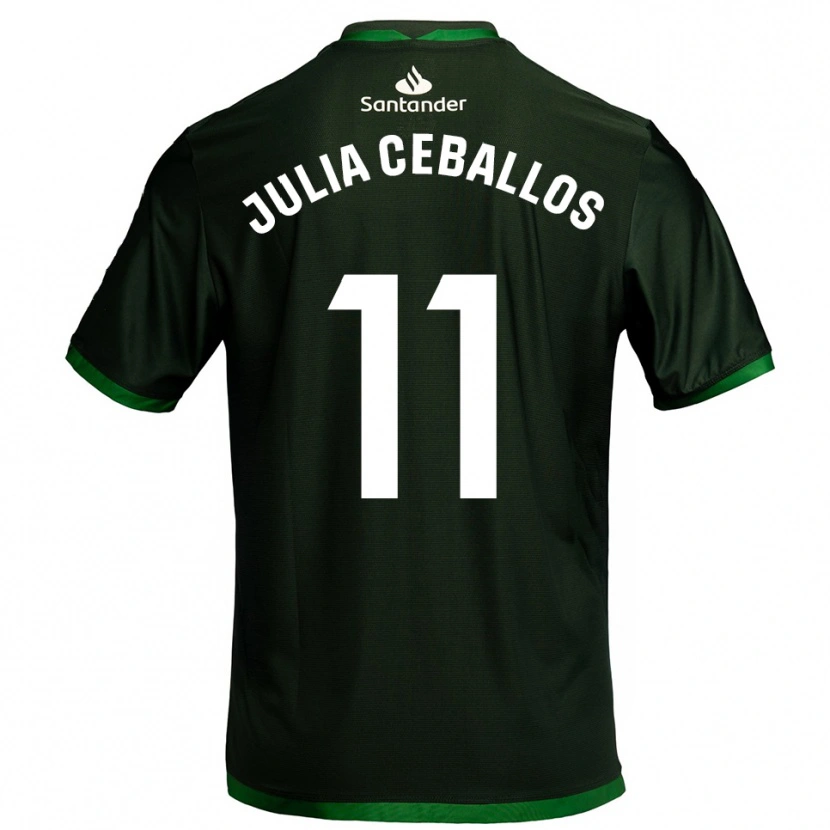 Danxen Damen Julia Ceballos Carrancio #11 Dunkelgrün Auswärtstrikot Trikot 2025/26 T-Shirt