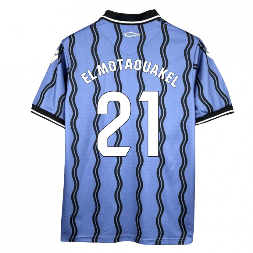Danxen Damen Hamza El Motaouakel #21 Dunkelblau Schwarz Auswärtstrikot Trikot 2025/26 T-Shirt