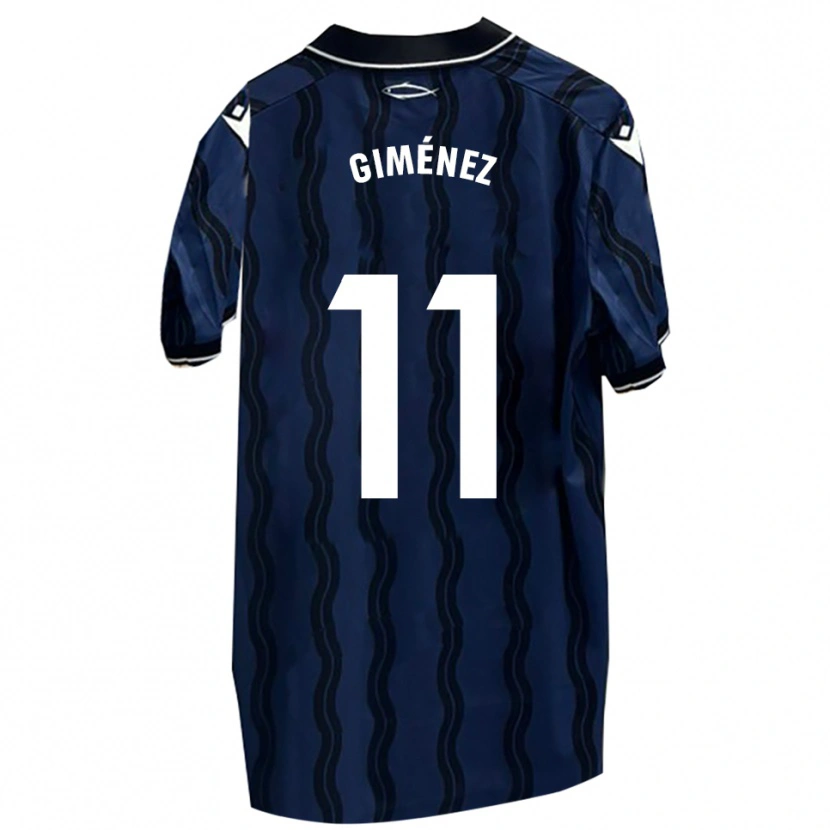 Danxen Damen Gonzalo Giménez #11 Dunkelblau Schwarz Auswärtstrikot Trikot 2025/26 T-Shirt