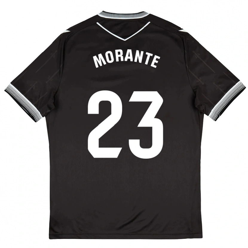 Danxen Damen Iván Morante #23 Schwarz Weiß Auswärtstrikot Trikot 2025/26 T-Shirt