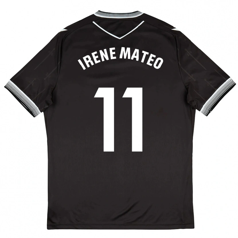 Danxen Damen Irene Mateo #11 Schwarz Weiß Auswärtstrikot Trikot 2025/26 T-Shirt