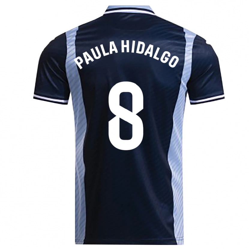 Danxen Damen Paula Hidalgo Gutiérrez #8 Marine Himmelblau Auswärtstrikot Trikot 2025/26 T-Shirt
