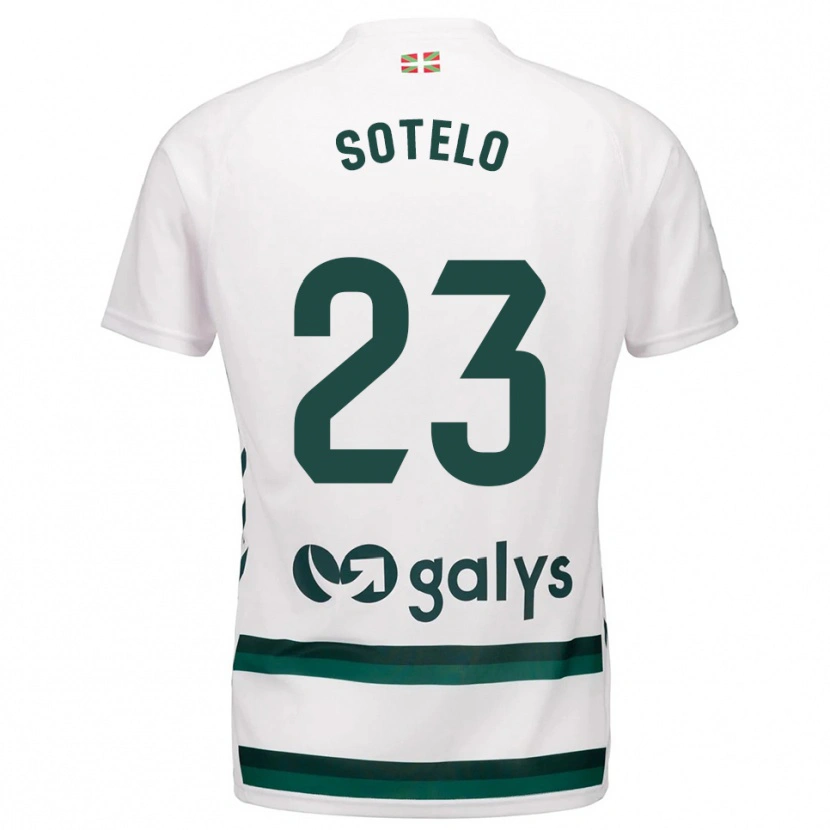 Danxen Damen Marcos Sotelo #23 Weiß Grün Auswärtstrikot Trikot 2025/26 T-Shirt
