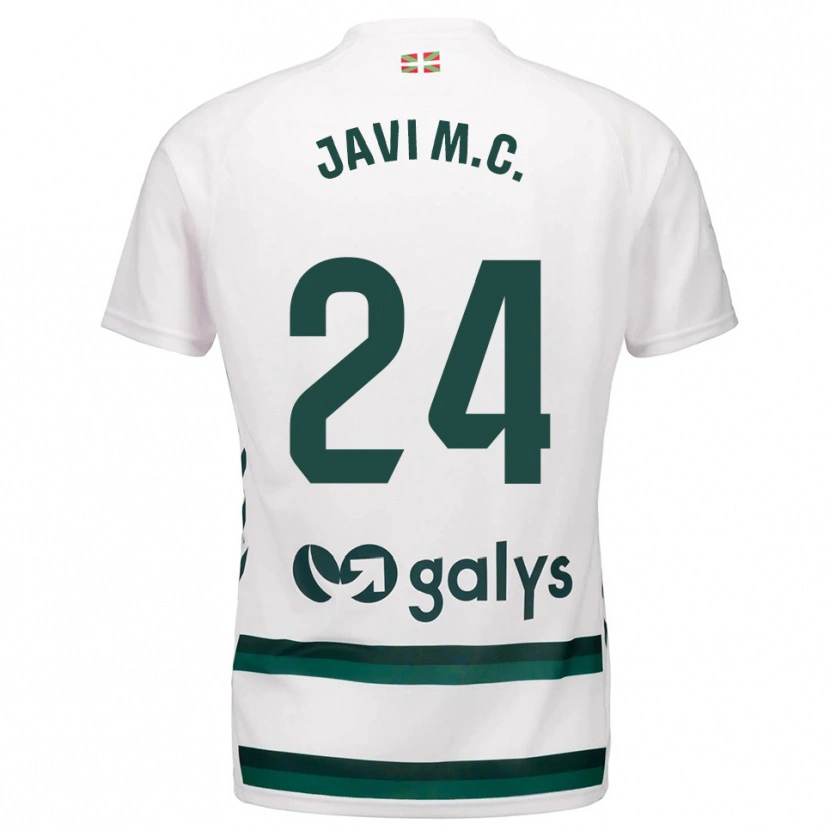 Danxen Damen Javi Martínez #24 Weiß Grün Auswärtstrikot Trikot 2025/26 T-Shirt