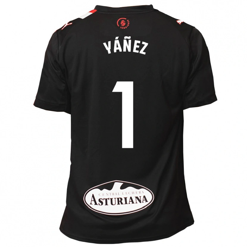 Danxen Damen Rubén Yáñez #1 Schwarz Weiß Auswärtstrikot Trikot 2025/26 T-Shirt