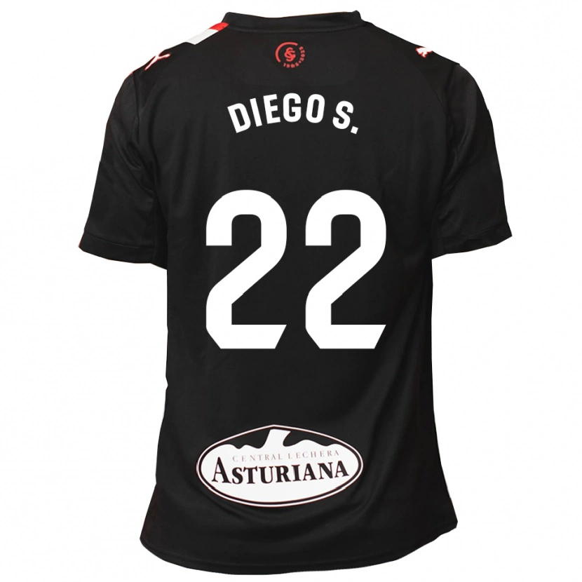 Danxen Damen Diego Sánchez #22 Schwarz Weiß Auswärtstrikot Trikot 2025/26 T-Shirt