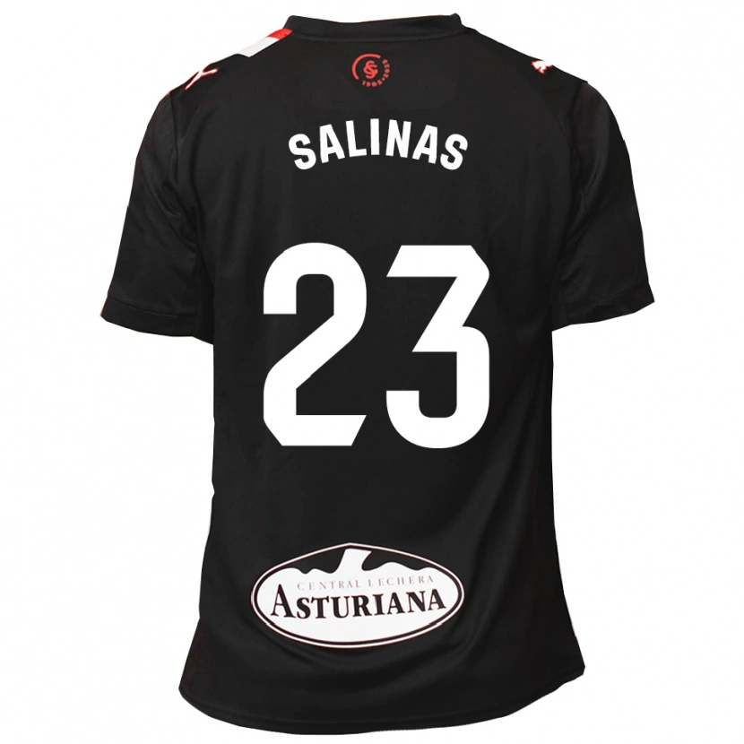Danxen Damen Hugo Salinas #23 Schwarz Weiß Auswärtstrikot Trikot 2025/26 T-Shirt